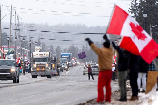 Canada police fear violence at trucker vaccine protest