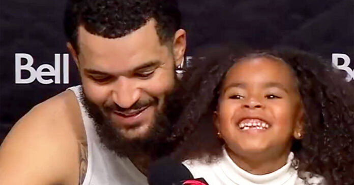Fred VanVleet's adorable daughter stole the show at Raptors' press conference