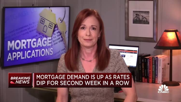 Mortgage rates fall for the third straight week, but demand still drops further