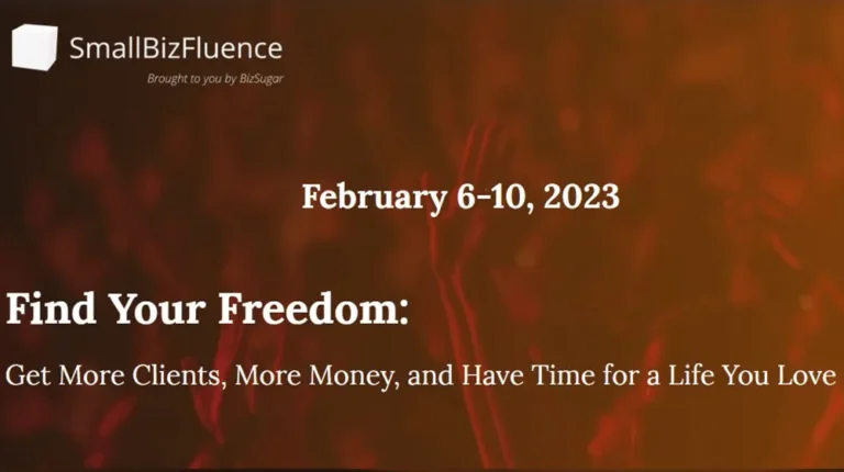 Love Your Business at SmallBizFluence “Find Your Freedom” Event