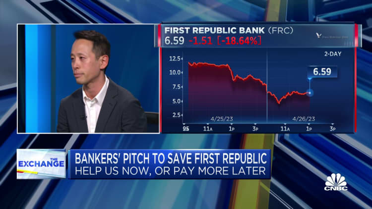 Banks propose rescue plan for First Republic Bank as stock hits all-time low