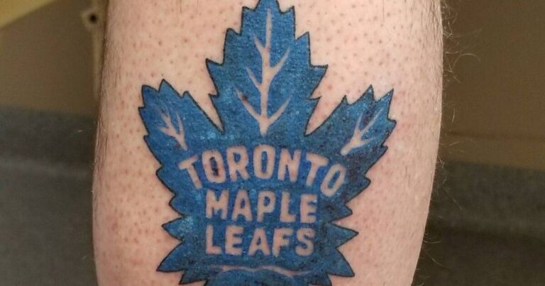 Toronto tattoo shop offering deal on Maple Leafs logo tattoos