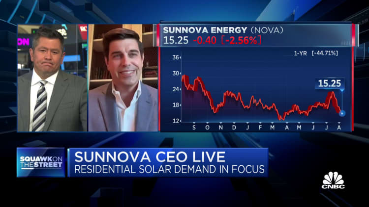 According to John Berger, CEO of Sunnova, residential solar energy is experiencing a “boom.”