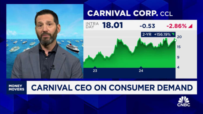 Carnival CEO Josh Weinstein on third-quarter profit growth