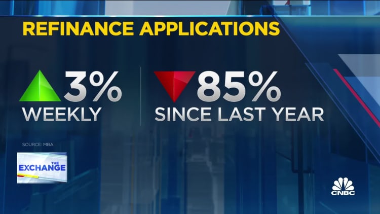 Mortgage applications rose at lower rates last week