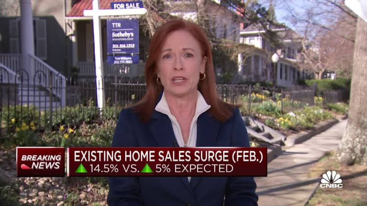 Existing Home Sales up 14.5% in February