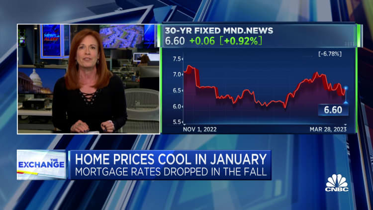 House prices cool in January