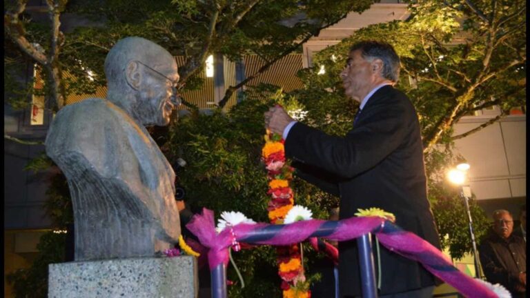 Mahatma Gandhi’s statue vandalised at Canada university campus | World News