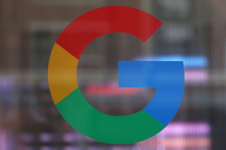 FILE PHOTO: The Google LLC logo is seen in the Google Store Chelsea in New York City
