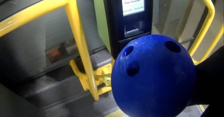 Someone in Toronto encased their Presto card in a bowling ball because why not