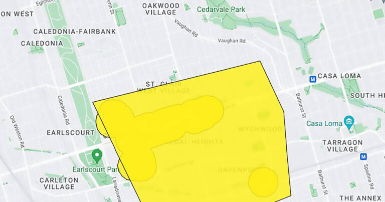 Toronto hit with power outage suspiciously in the shape of a giant dong