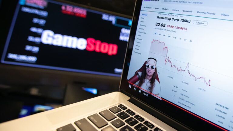 GameStop shares slide 12% following Friday's 40% sell-off