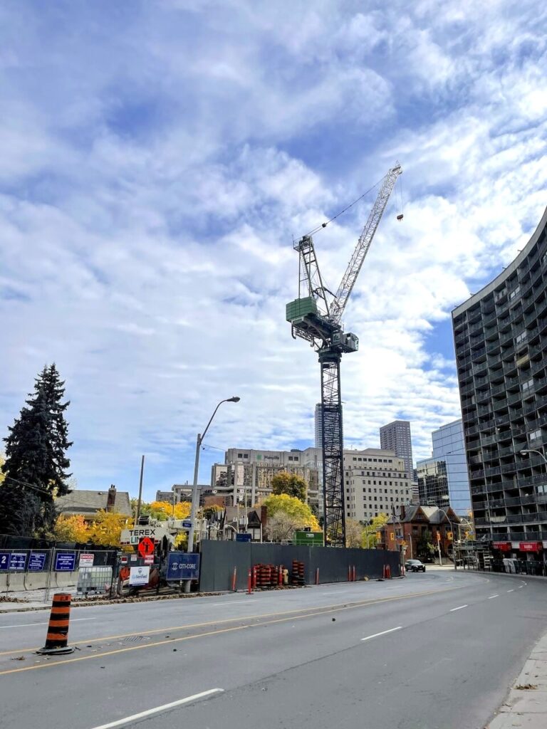 Height Bump Sought as Tower Crane Installed at Park Road in Yorkville