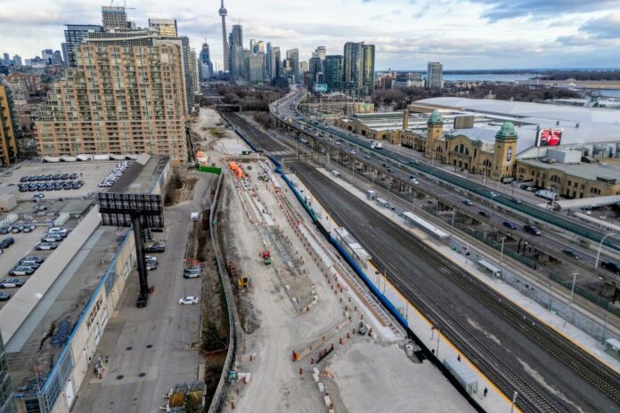 Construction Progresses on Exhibition Station, Ontario Line Tunnel Portal