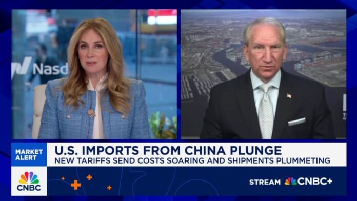 Hafen of Las Gene Seroka on the tariff effects: Retailers still have about 5-7 weeks full of inventory