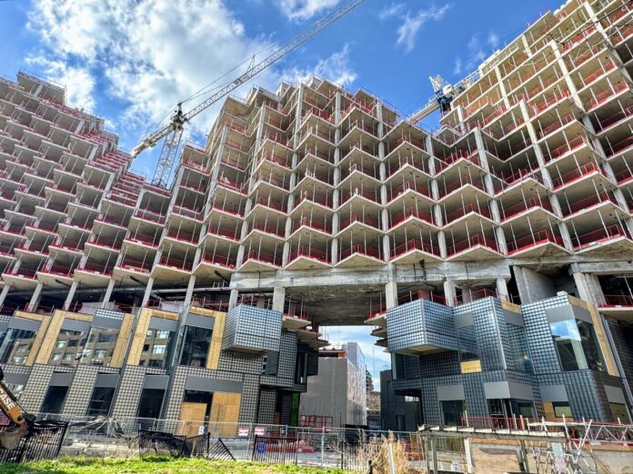 Cladding Rising Higher at KING Toronto While Heritage Work Progresses