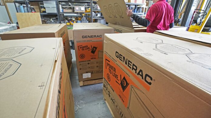 Generator stock Generac heads for best week since November amid Generator stock Generac heads for best week since November amid heat wave