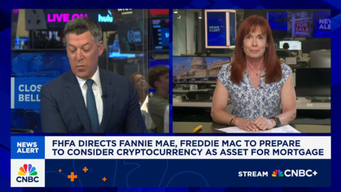 FHFA preparations to consider cryptocurrencies as asset for mortgages