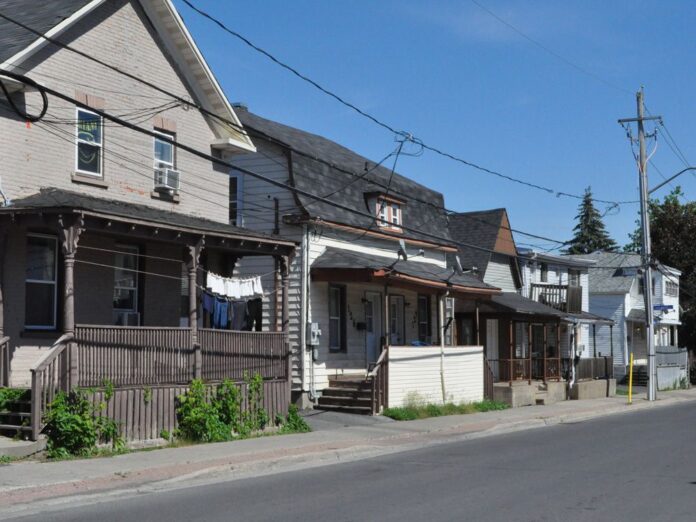 A number of houses in the eastern end in Cornwall, Ont. 