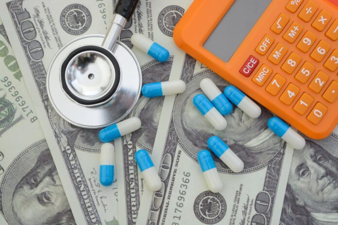 Save money on health insurance, drug cost and medical cost concepts