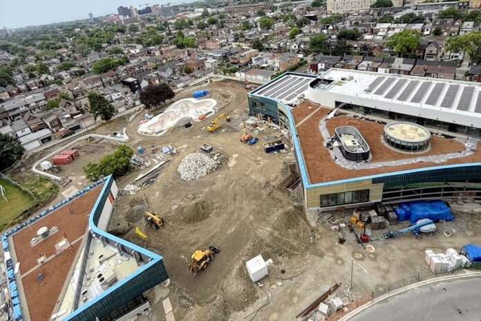 Wallace Emerson Community Centre Progressing with Terracotta Cladding, More