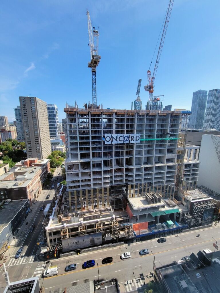 Concord Sky's Glazing Climbs and Massing Takes Shape