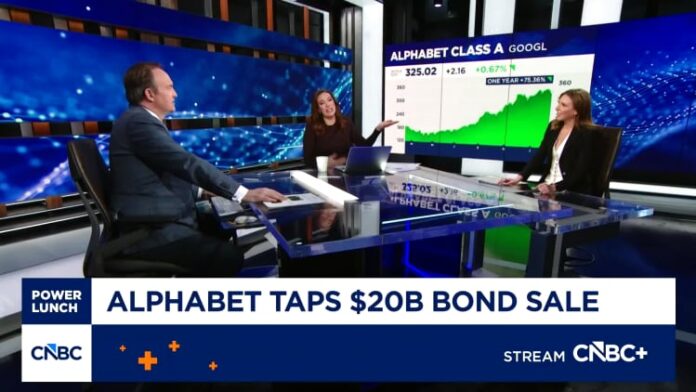Alphabet is considering selling $20 billion in bonds to fund AI investments