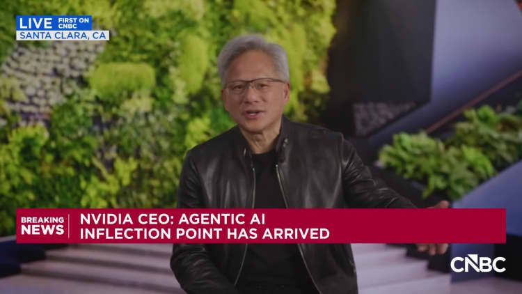 Nvidia CEO Jensen Huang on the pressures of AI on software stocks