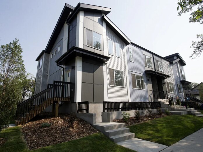 A four-family home in North Central Edmonton, Alta.