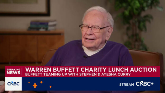 Warren Buffett teams up with NBA superstar Stephen Curry for a charity dinner and revives the legendary auction