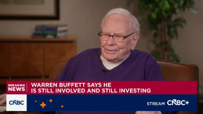 Warren Buffett says he's still thinking about investing at Berkshire and talks about 