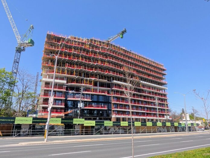 Everston Nears Topping Off in Scarborough's West Hill