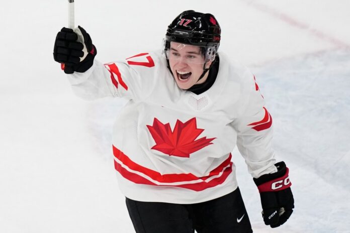 Sharks' Macklin Celebrini leads Canada past U.S. at IIHF World Championship