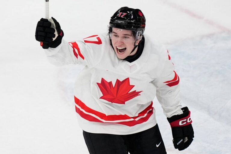 Sharks' Macklin Celebrini leads Canada past U.S. at IIHF World Championship